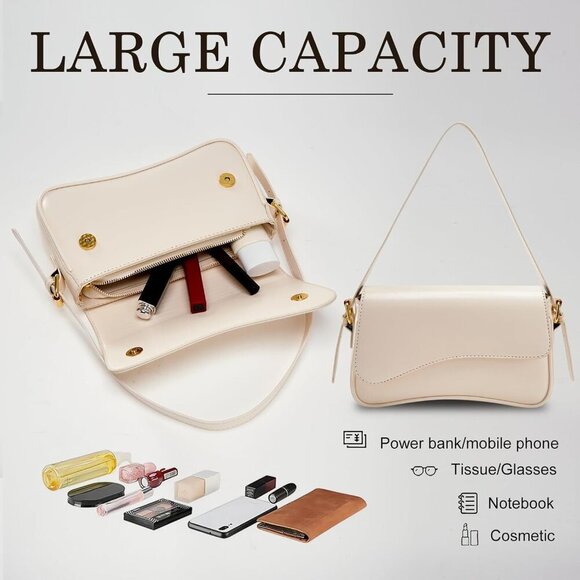 Small Shoulder Bags,Crossbody Purses for Women Vegan Leather Handbag Clutch Hobo - Picture 5 of 6